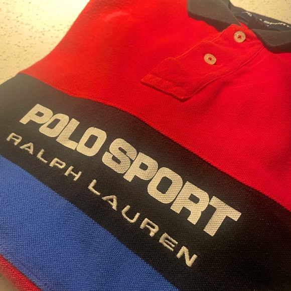 Vintage polo Ralph Lauren original color block size medium